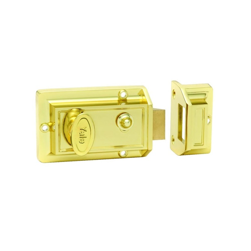 Yale Night Latch Gold