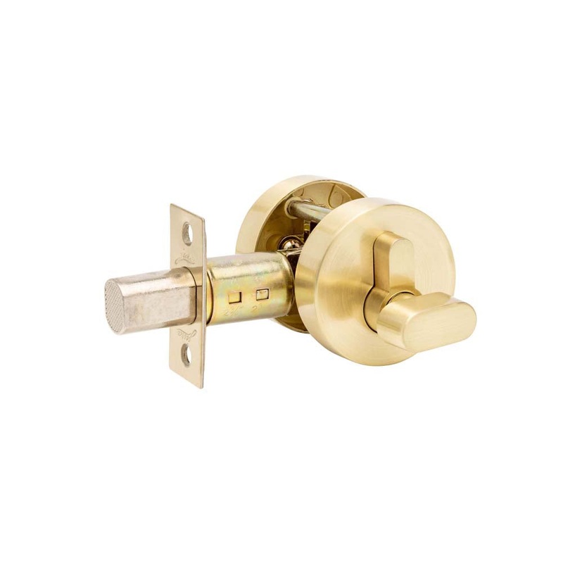 Zanda Deadbolt Single Cylinder Satin Brass Jura Elite