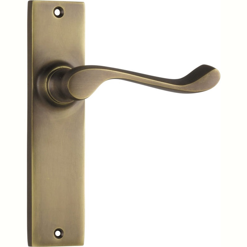 Door Lever Fremantle Latch Pair Antique Brass