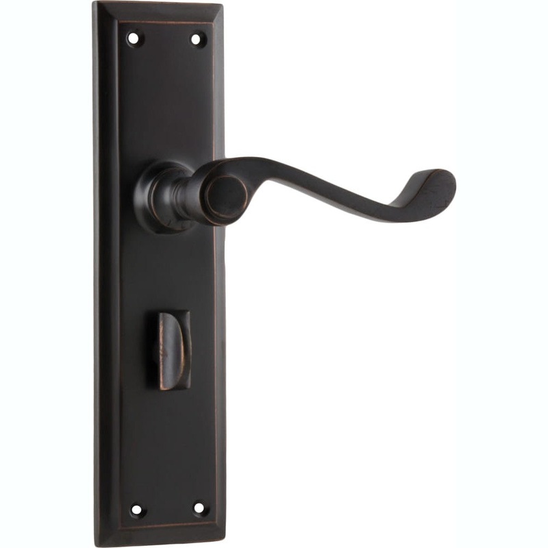 Door Lever Milton Privacy Pair Antique Copper