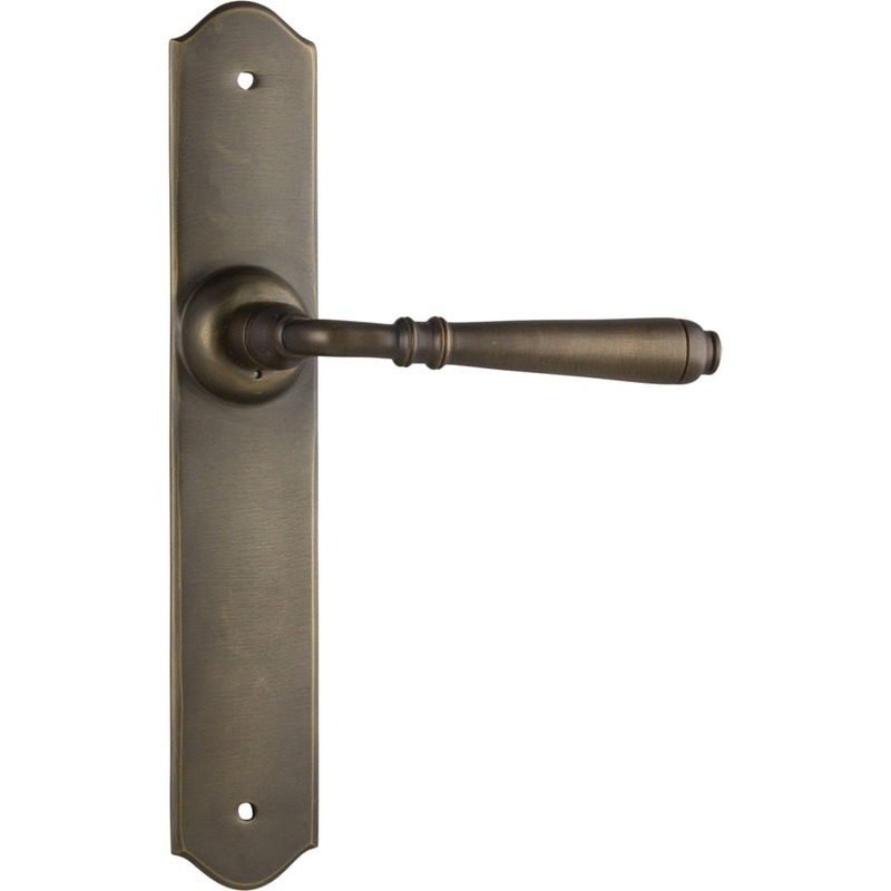 Door Lever Reims Latch Pair Antique Brass