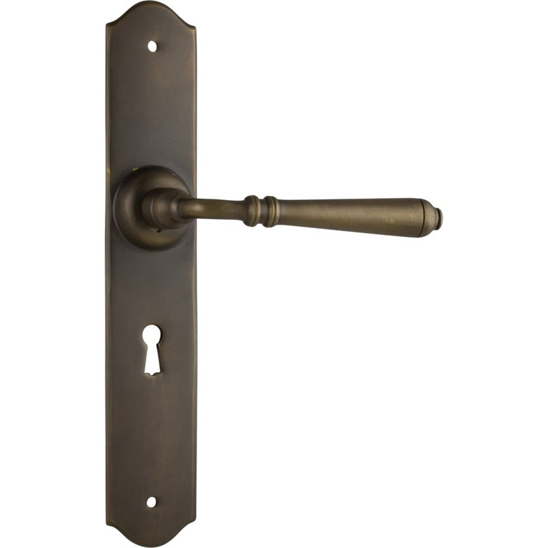 Door Lever Reims Lock Pair Antique Brass