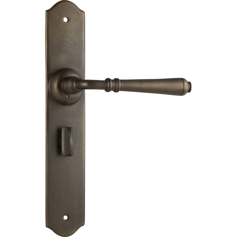 Door Lever Reims Privacy Pair Antique Brass