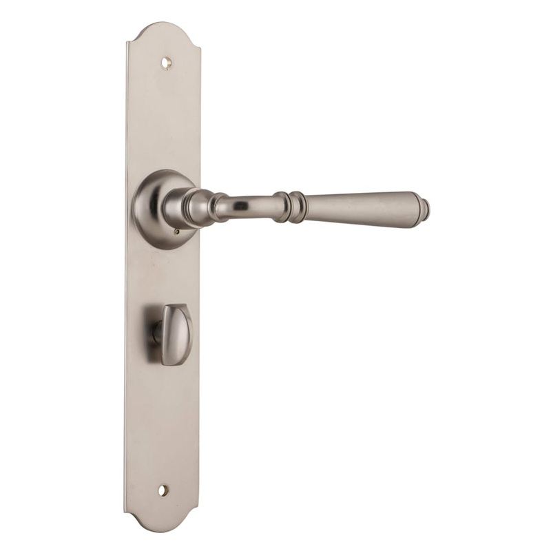 Door Lever Reims Privacy Pair Satin Nickel