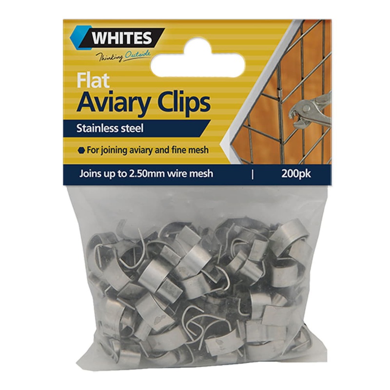 Aviary Flat Clips 200pk