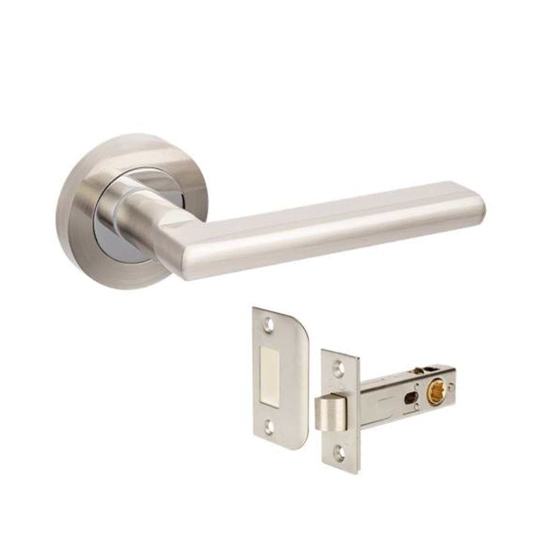 Zanda Epic Privacy Set Brushed Nickel and Chrome Plated (Two-Toned)