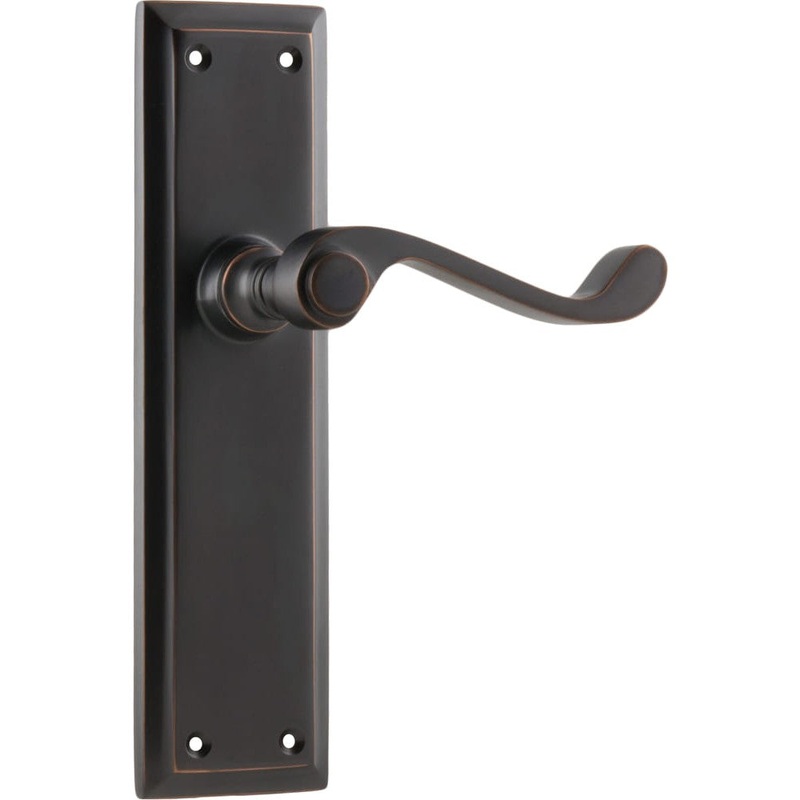 Door Lever Milton Latch Pair Antique Copper