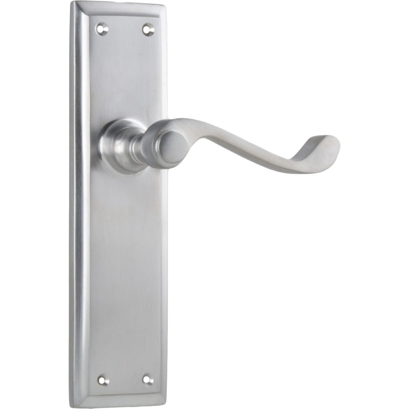 Door Lever Milton Latch Pair Satin Chrome