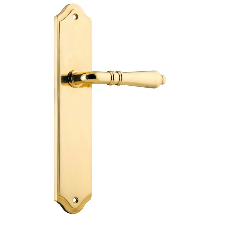Door Lever Sarlat Shouldered Latch Polished Brass