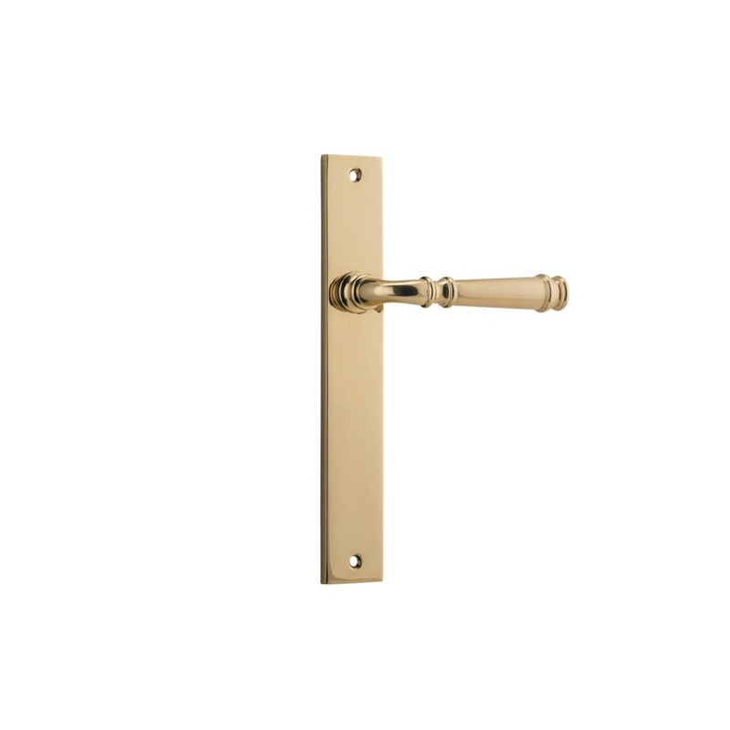 Door Lever Verona Rectangular Latch Polished Brass