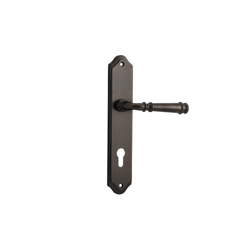 Door Lever Verona Shouldered Euro Signature Brass
