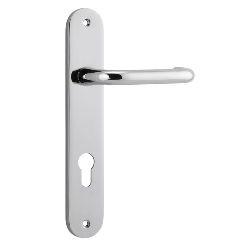Door Lever Oslo Oval Euro Polished Chrome