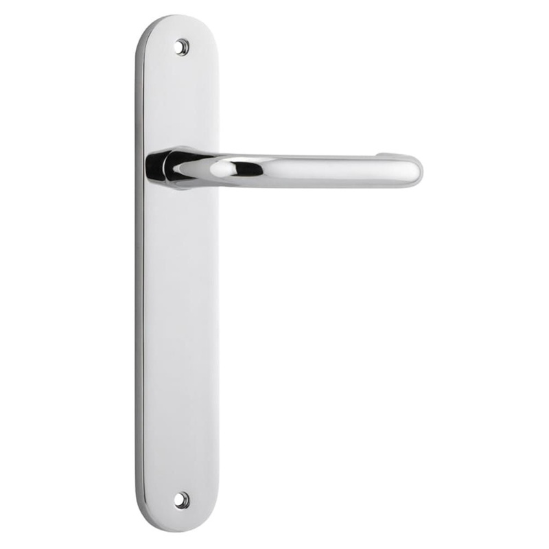 Door Lever Oslo Oval Latch Polished Chrome