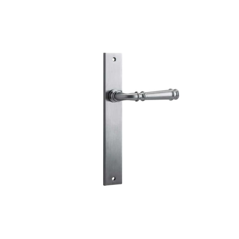 Door Lever Verona Rectangular Latch Brushed Chrome