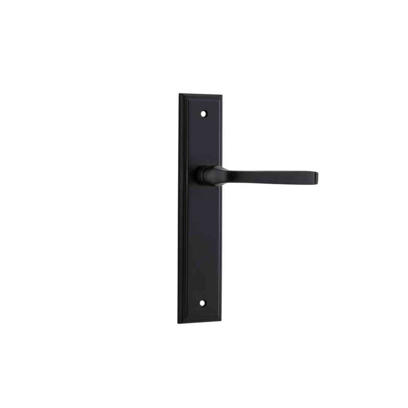 Door Lever Annecy Stepped Latch Matt Black