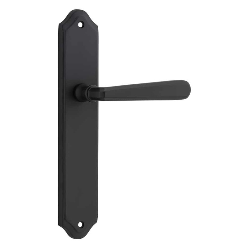 Door Lever Copenhagen Shouldered Latch Pair Matt Black