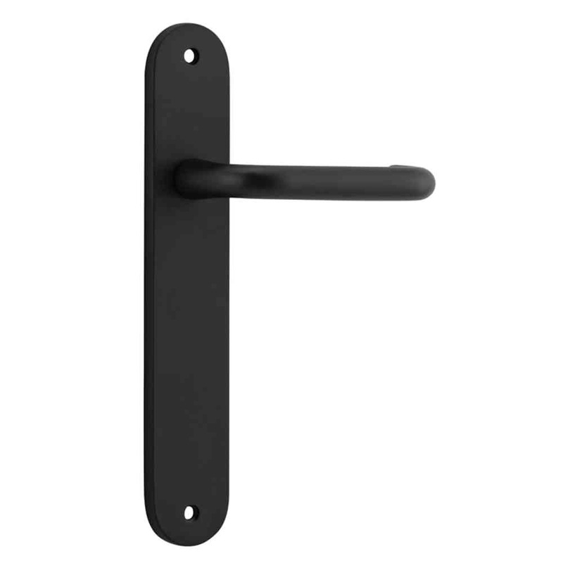 Door Lever Oslo Oval Latch Matt Black