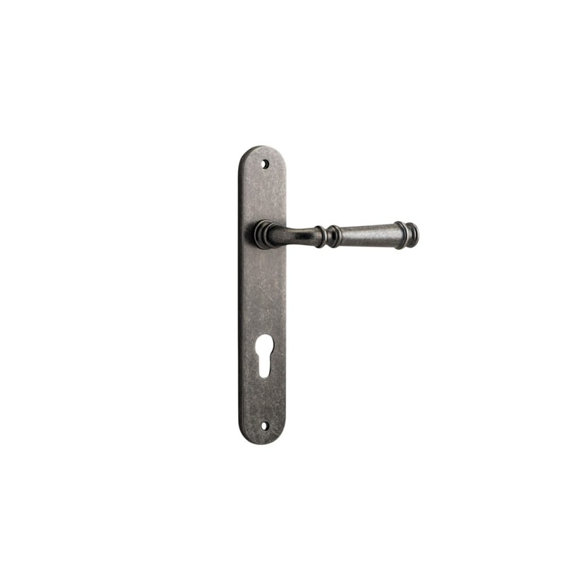 Door Lever Verona Oval Euro Distressed Nickel