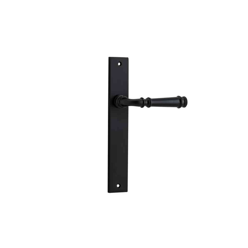 Door Lever Verona Rectangular Latch Matt Black
