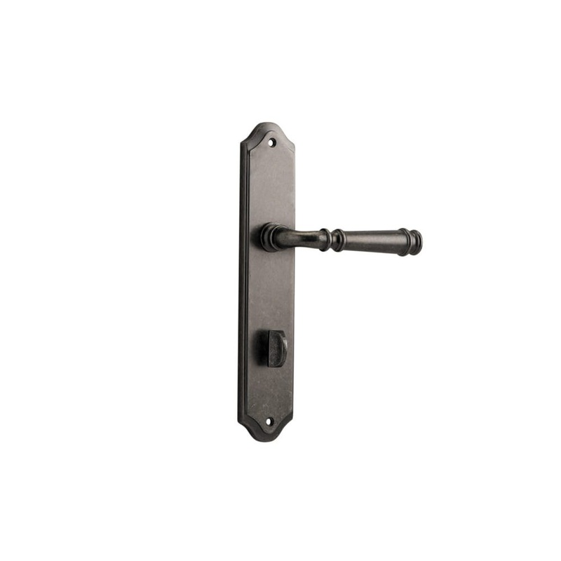 Door Lever Verona Shouldered Privacy Distressed Nickel
