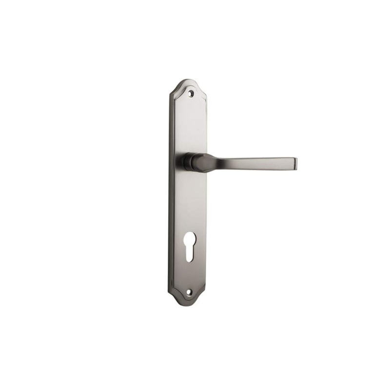 Door Lever Annecy Shouldered Euro Satin Nickel
