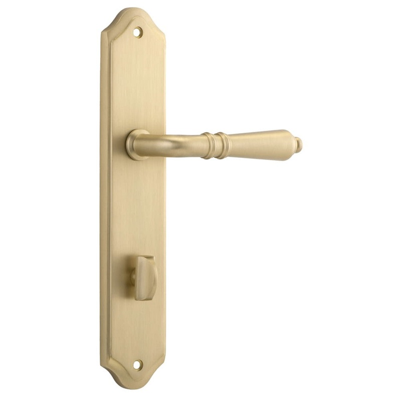 Door Lever Sarlat Shouldered Privacy Brushed Brass