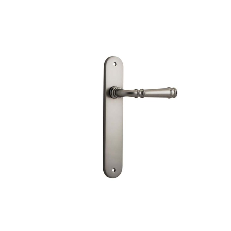 Door Lever Verona Oval Latch Satin Nickel