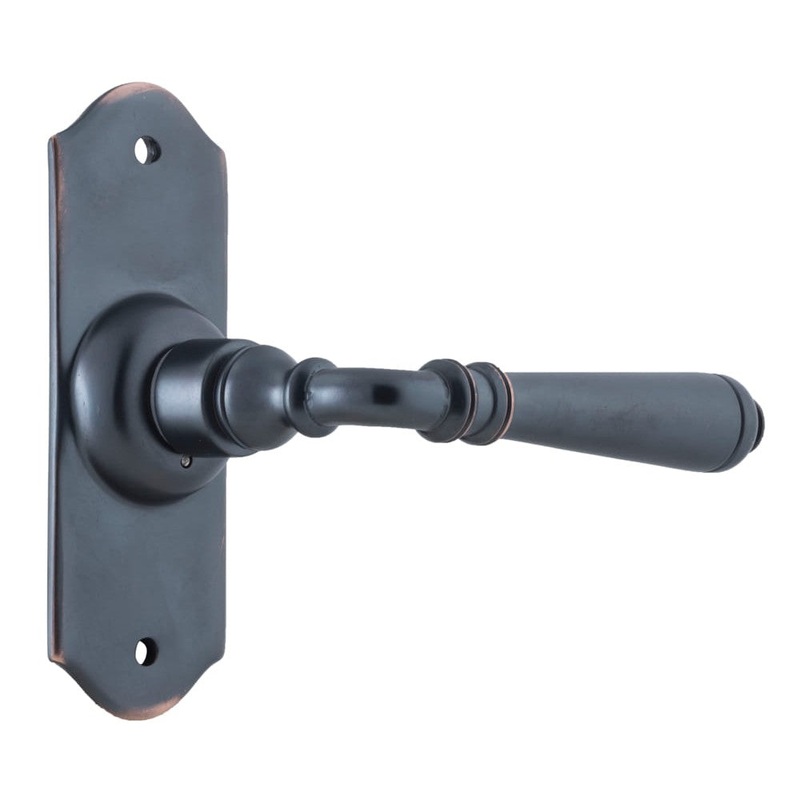Door Lever Reims Latch Pair Antique Copper