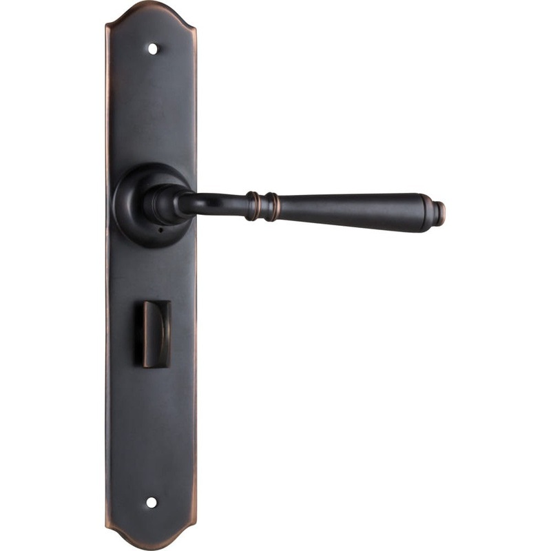 Door Lever Reims Privacy Pair Antique Copper