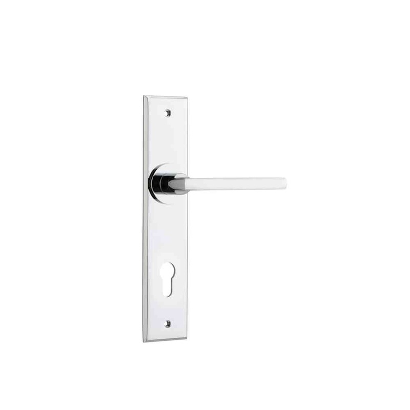 Door Lever Baltimore Chamfered Euro Polished Chrome