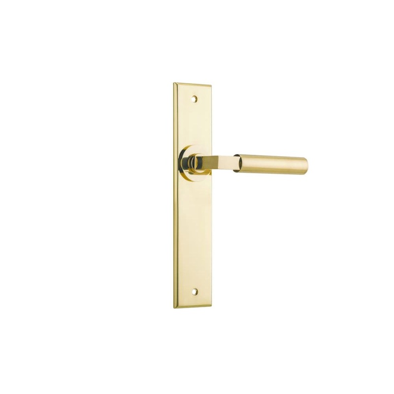 Door Lever Berlin Chamfered Latch Polished Brass