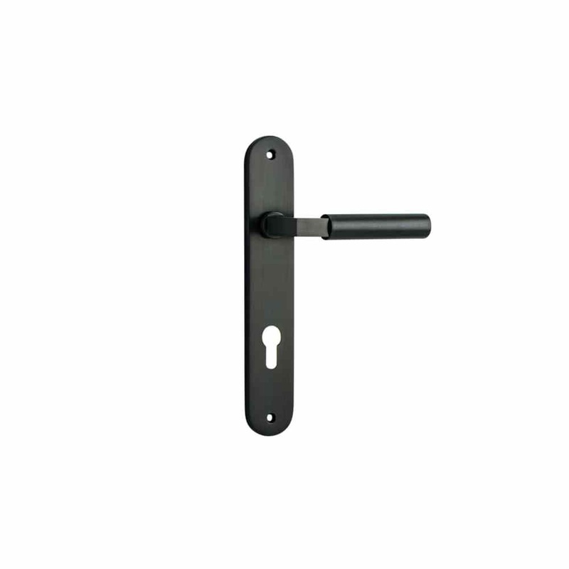Door Lever Berlin Oval Euro Signature Brass