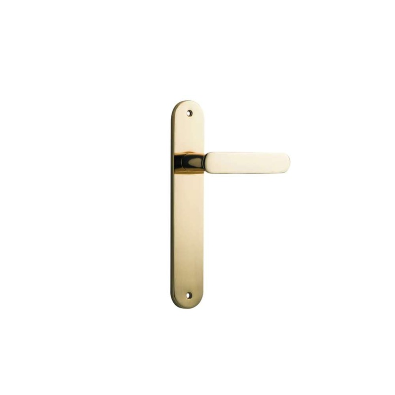 Door Lever Bronte Oval Latch Polished Brass