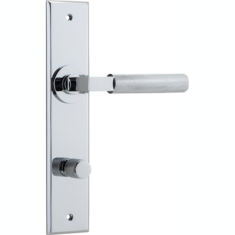 Door Lever Brunswick Chamfered Privacy Polished Chrome