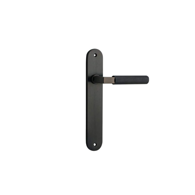 Door Lever Brunswick Oval Latch Signature Brass