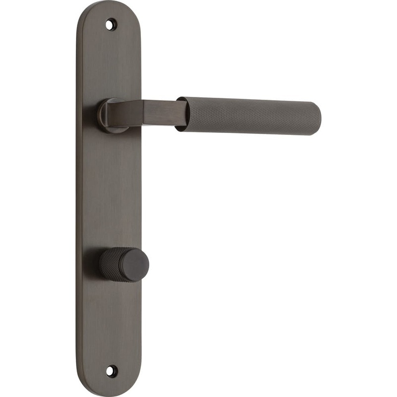 Door Lever Brunswick Oval Privacy Signature Brass