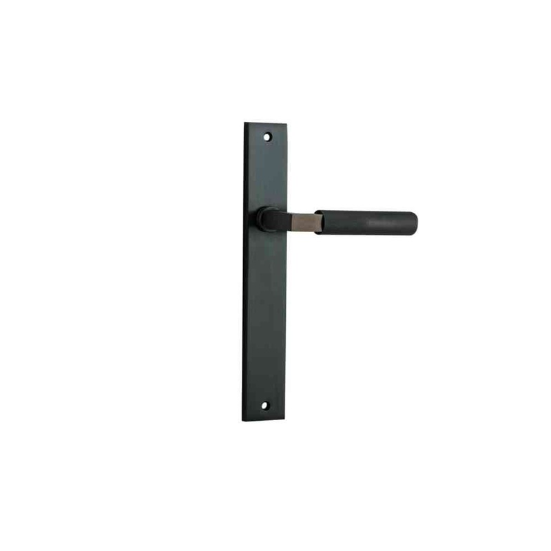 Door Lever Brunswick Rectangular Latch Signature Brass