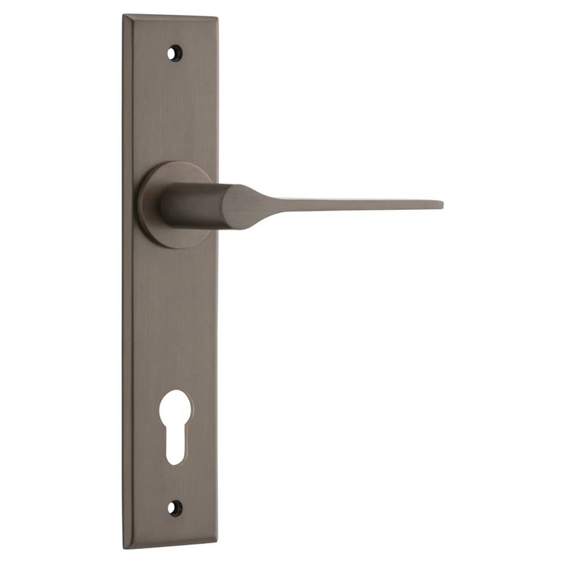 Door Lever Como Chamfered Euro Signature Brass
