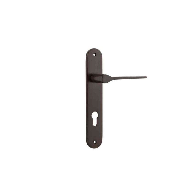 Door Lever Como Oval Euro Signature Brass