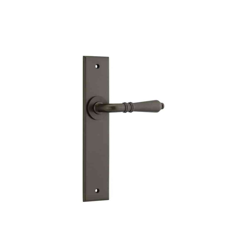 Door Lever Sarlat Chamfered Latch Signature Brass