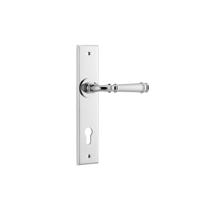 Door Lever Verona Chamfered Euro Polished Chrome