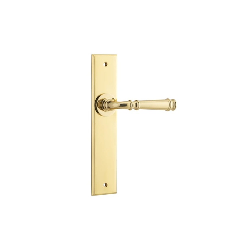 Door Lever Verona Chamfered Latch Polished Brass
