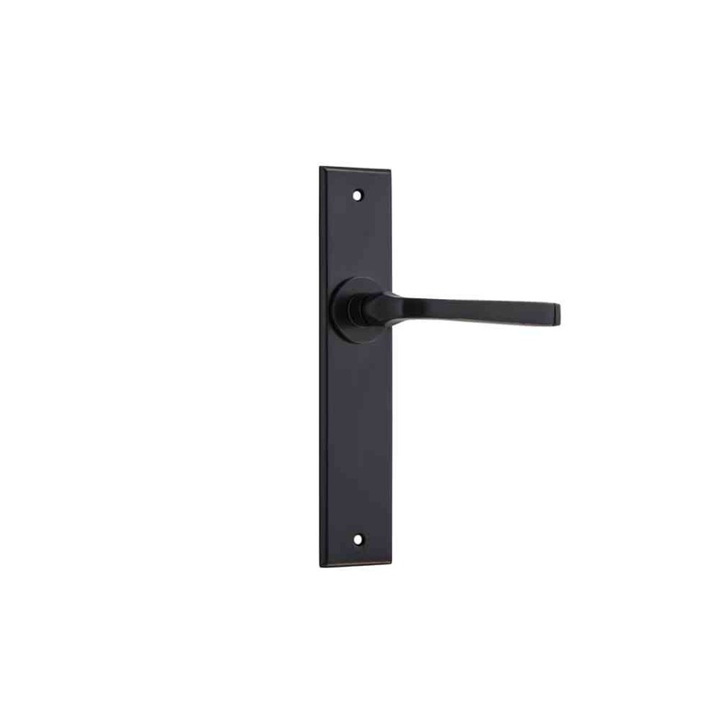 Door Lever Annecy Chamfered Latch Matt Black