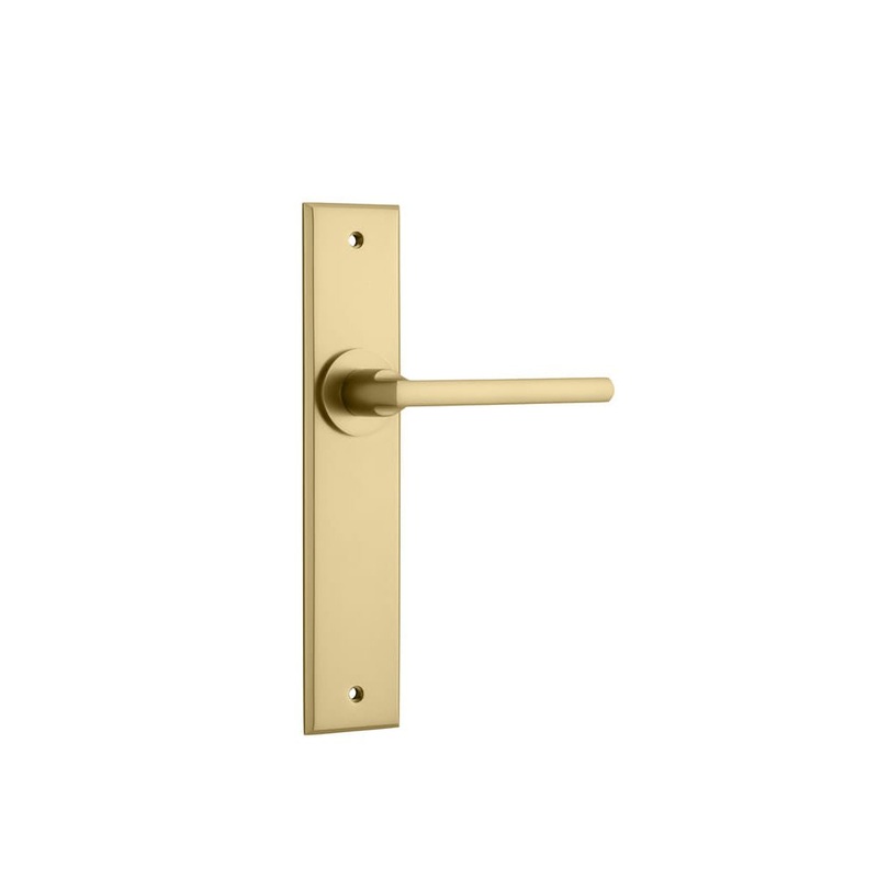 Door Lever Baltimore Chamfered Latch Brushed Brass