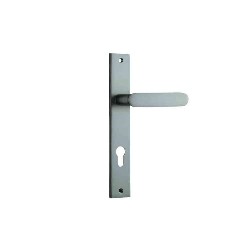 Door Lever Bronte Rectangular Euro Satin Nickel