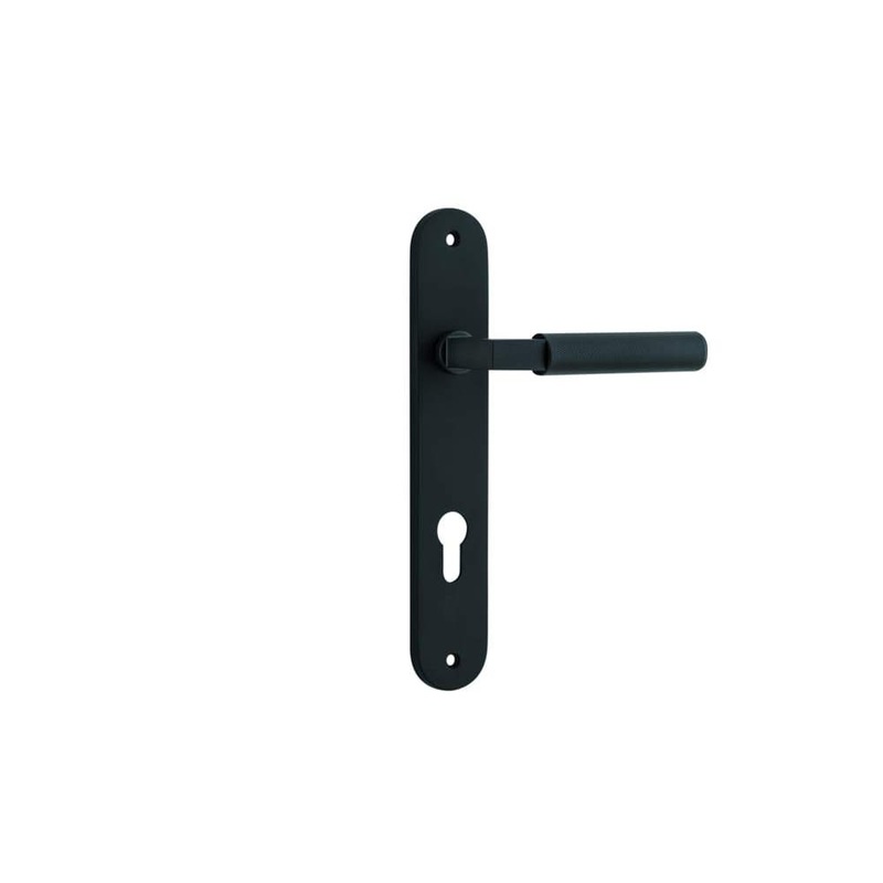 Door Lever Brunswick Oval Euro Matt Black