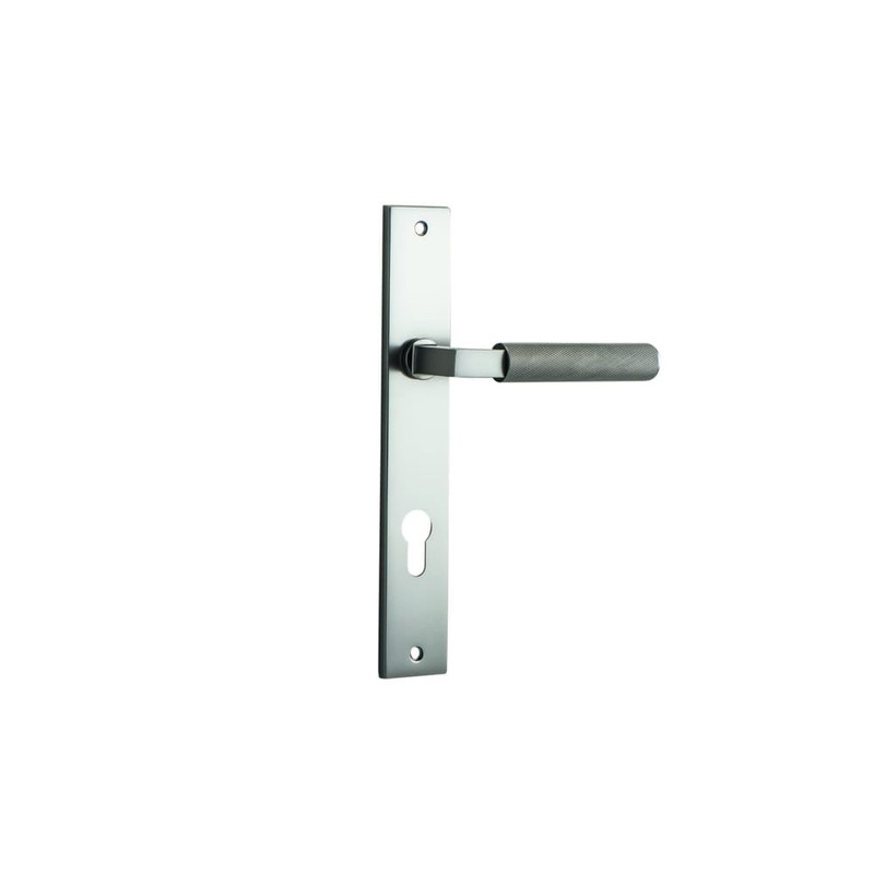 Door Lever Brunswick Rectangular Euro Satin Nickel
