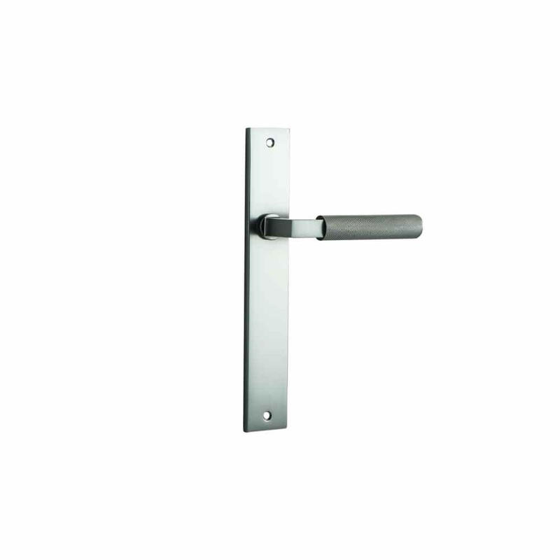 Door Lever Brunswick Rectangular Latch Satin Nickel