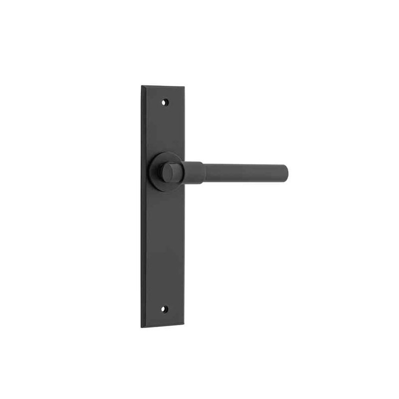 Door Lever Helsinki Chamfered Latch Matt Black