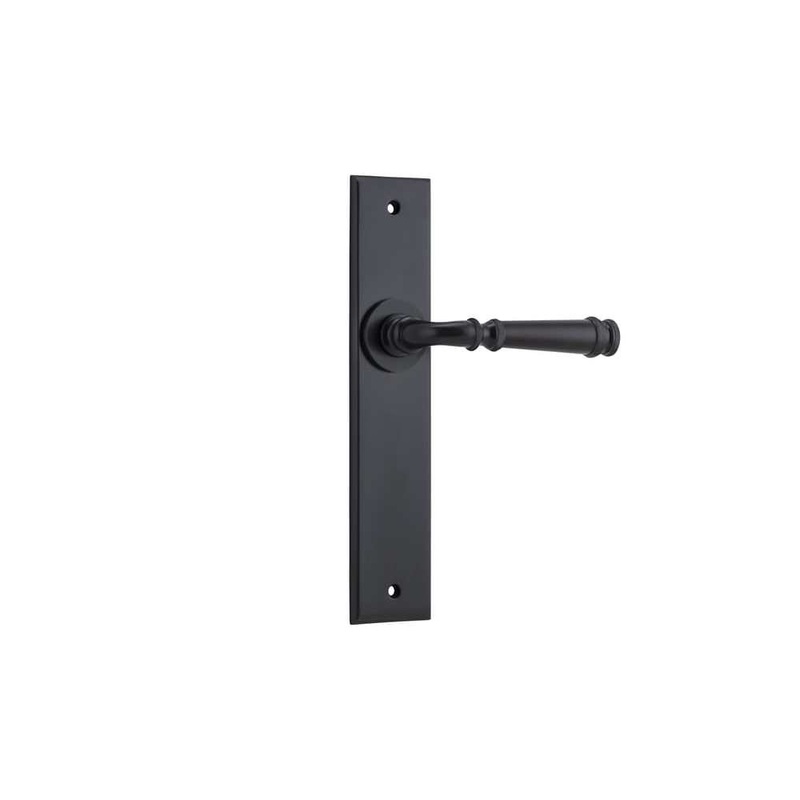 Door Lever Verona Chamfered Latch Matt Black